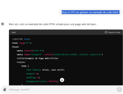 exemple de code html